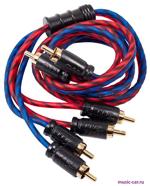 Линейные провода для установки усилителя Kicx Headshot RCA-24-100-SS